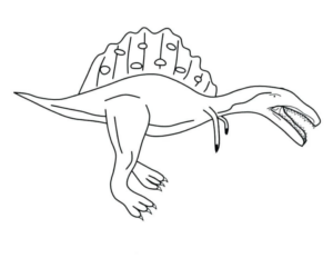 Disegno di Spinosauro da stampare e colorare 11