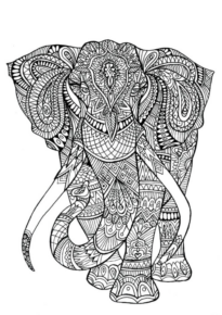 Disegno di mandala da stampare e colorare 1101