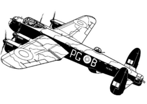 Disegno di aereo militare da stampare e colorare 49