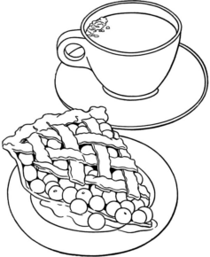 Disegno di colazione da stampare e colorare 34