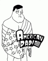 Disegni di American Dad da colorare
