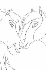 Disegno di cavallo da stampare e colorare 255
