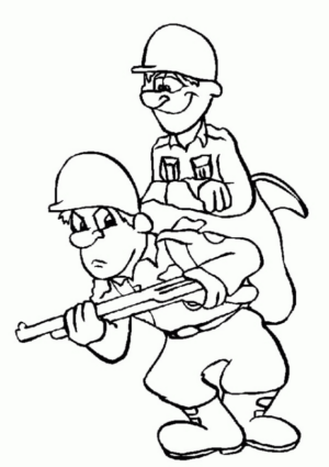 Disegno di soldato da stampare e colorare 31