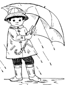 Disegno di pioggia da stampare e colorare 51
