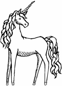 Disegno di unicorno da stampare e colorare 70
