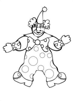 Disegno di clown da stampare e colorare 30