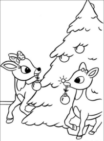 Disegno di albero di Natale da stampare e colorare 74