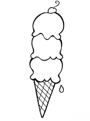 Disegno di gelato da stampare e colorare 16
