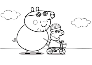 Disegno di Peppa Pig da stampare e colorare 105