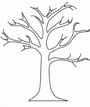 Disegno di albero da stampare e colorare 58