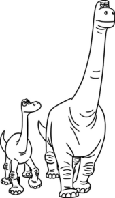 Disegno di Brontosauro da stampare e colorare 23