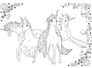Disegno di unicorno da stampare e colorare 91