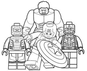 Disegno di LEGO Avengers da stampare e colorare 3