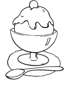 Disegno di gelato da stampare e colorare 49