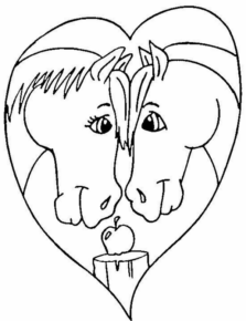 Disegno di San Valentino da stampare e colorare 111