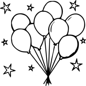 Disegno di palloncino da stampare e colorare 19