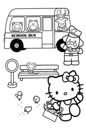 Disegno di Hello Kitty da stampare e colorare 80