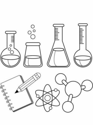 Disegno di scienziato da stampare e colorare 13