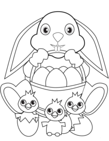 Disegno di uovo di Pasqua da stampare e colorare 109
