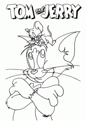 Disegno di Tom e Jerry da stampare e colorare 6