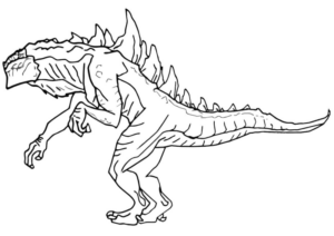 Disegno di Godzilla da stampare e colorare 7
