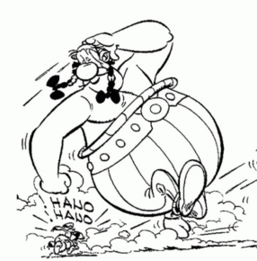 Disegno di Asterix da stampare e colorare