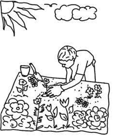 Disegno di giardiniere da stampare e colorare 19
