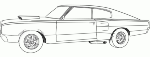 Disegno di automobile da stampare e colorare 2