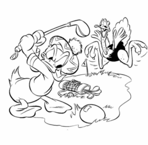 Disegno di Paperino da stampare e colorare 92