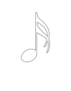 Disegno di nota musicale da stampare e colorare 12 Disegno di nota musicale da stampare e colorare 12