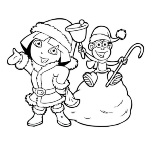 Disegno di Dora l’esploratrice da stampare e colorare 18