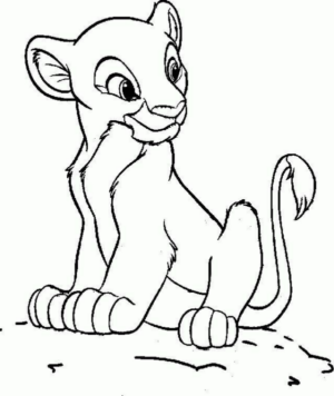 Disegno di Re Leone da stampare e colorare 248