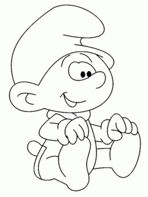 Disegno di Puffi da stampare e colorare 10