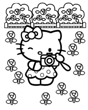 Disegno di Hello Kitty da stampare e colorare 11
