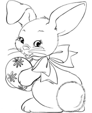 Disegno di uovo di Pasqua da stampare e colorare 129
