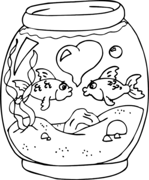 Disegno di pesce da stampare e colorare 12