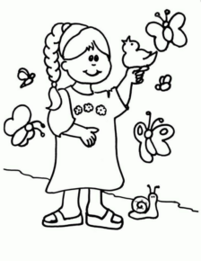 Disegno di bambino da stampare e colorare 204