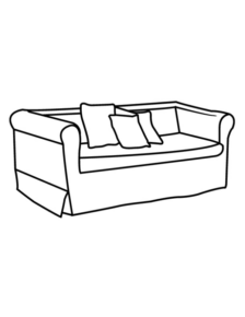Disegno di arredamento da stampare e colorare 17