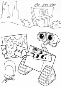Disegno di Wall-E da stampare e colorare 5