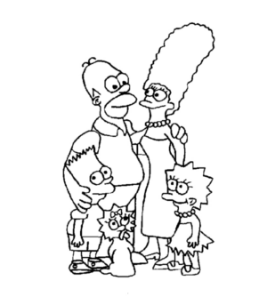 Disegno di I Simpson da stampare e colorare 24