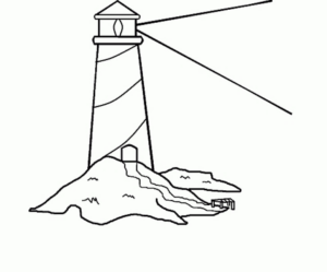 Disegno di faro da stampare e colorare 27
