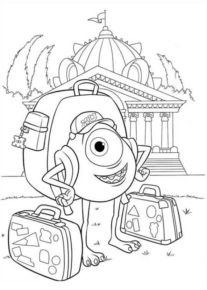 Disegno di Monsters & Co da stampare e colorare 1 Disegno di Monsters & Co da stampare e colorare 1