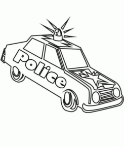 Disegno di auto della polizia da stampare e colorare 25 Disegno di auto della polizia da stampare e colorare 25