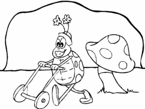 Disegno di coccinella da stampare e colorare 23