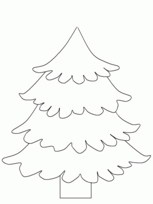 Disegno di albero di Natale da stampare e colorare 196