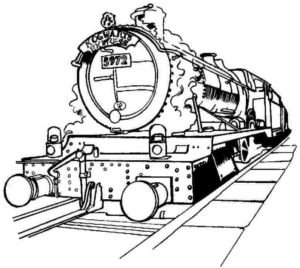 Disegno di treno da stampare e colorare 85