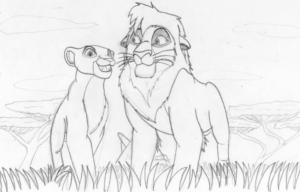 Disegno di Re Leone da stampare e colorare 150