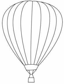 Disegno di mongolfiera da stampare e colorare 9