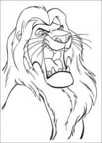 Disegno di Re Leone da stampare e colorare 97