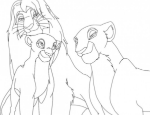 Disegno di Re Leone da stampare e colorare 38